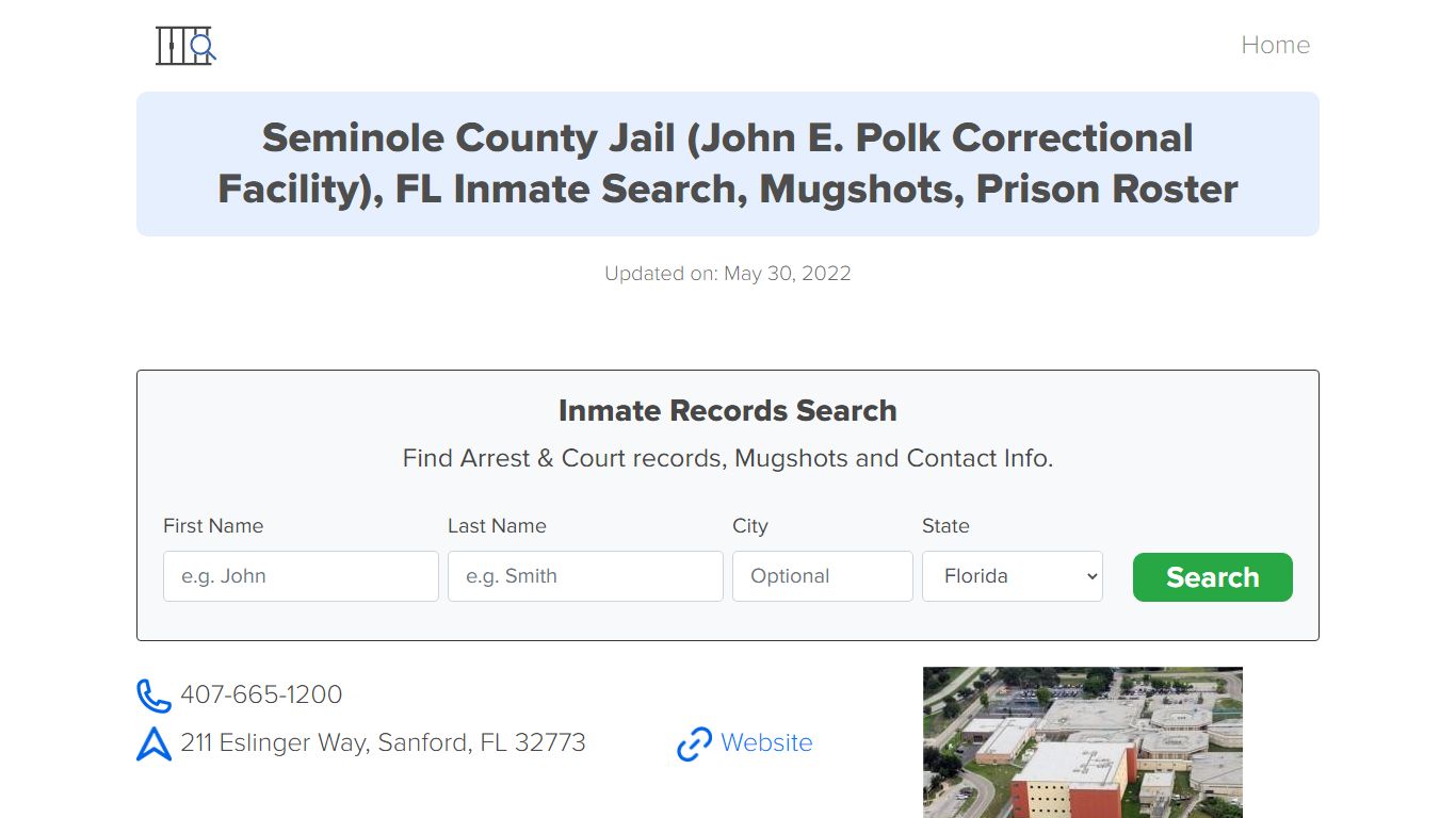 Seminole County Jail (John E. Polk Correctional Facility ...